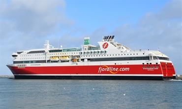Due to dwindling passenger numbers, Fjord Line puts the ro-pax ferry STAVANGERFJORD in layup again. © Uwe Jakob Due to dwindling passenger numbers, Fjord Line puts the ro-pax ferry STAVANGERFJORD in layup again. © Uwe Jakob