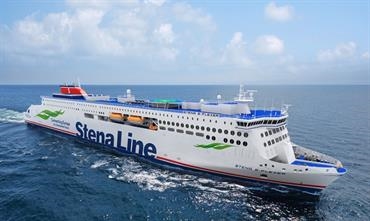 Stena Line's lengthened E-Flexers will have a shore power connection, guaranteeing zero emissions in port. © Stena Line