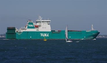 VICTORIAN RELIANCE has followed sister TASMANIAN ACHIEVER into the hands of interests associated with MSC. © Dale Crisp VICTORIAN RELIANCE has followed sister TASMANIAN ACHIEVER into the hands of interests associated with MSC. © Dale Crisp