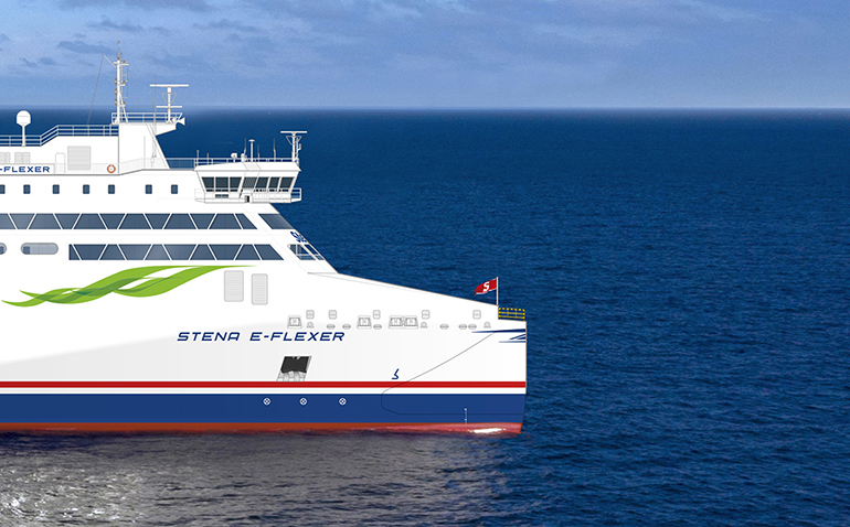 16 and 17. E-Flexers introduce, among other things, a new bow and superstructure. © Stena Line 16 and 17. E-Flexers introduce, among other things, a new bow and superstructure. © Stena Line
