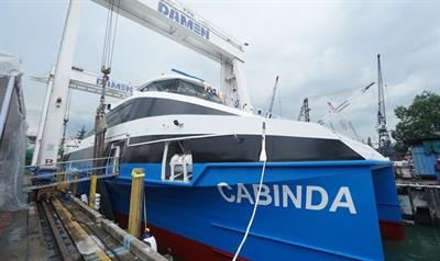 CABINDA represents Damen's latest Fast RoPax Ferry 4812 type © Damen Shipyards
