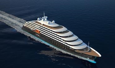 SCENIC ECLIPSE is under construction at the financially beleaguered Uljanik shipyard © Oliver Design