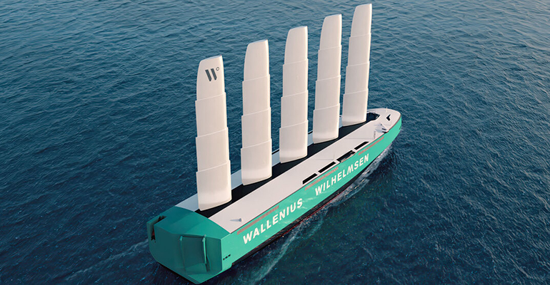 Rendering from Wallenius' Orcelle Wind project. © Wallenius Marine Rendering from Wallenius' Orcelle Wind project. © Wallenius Marine
