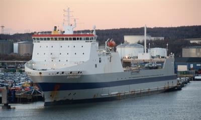 SOMERSET is currently the mainstay on CLdN's Zeebrugge-Gothenburg route © Philippe Holthof