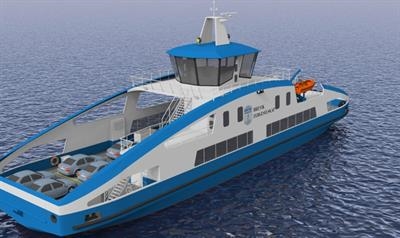 The 42m long by 11m beam newbuild will replace OKSØY © Brevik Fergeselskap