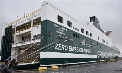 ECO VALENCIA will serve the Italy-Spain MoS and will be joined by sister ship ECO BARCELONA early next year. © Grimaldi Lines