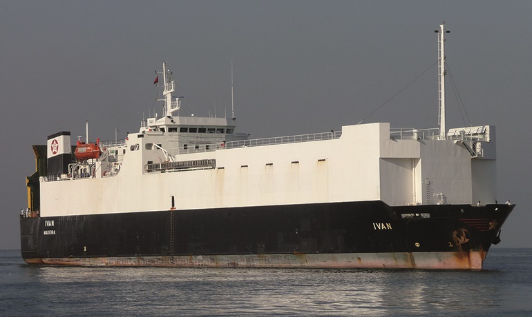 IVAN has a capacity of 1,079 lanemetres. © Shippax archive