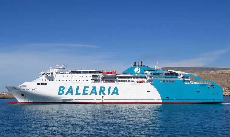 BAHAMA MAMA is returning to Almeria to take up the route with Nador - JAUME I has been brought in to replace the crippled PINAR DEL RIO © Mike Barker