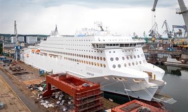 HONFLEUR at Nauta Shiprepair yard in Gdynia © Evaldas Lasys