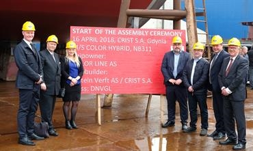 Assembly starts for Color Line’s COLOR HYBRID | Shippax