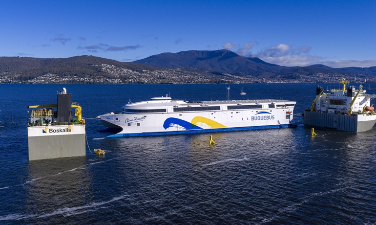 World's largest battery-electric ship loaded for journey to South America