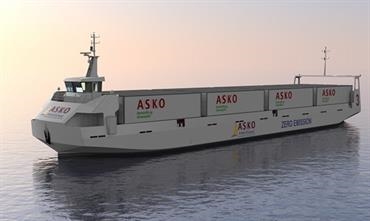 ASKO has ordered two autonomous electric ro-ros with an option for two additional vessels. © Cochin Shipyard