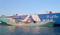 Bio-LNG fuel bunkering vessel supplying the CIELO ACE Bio-LNG fuel bunkering vessel supplying the CIELO ACE