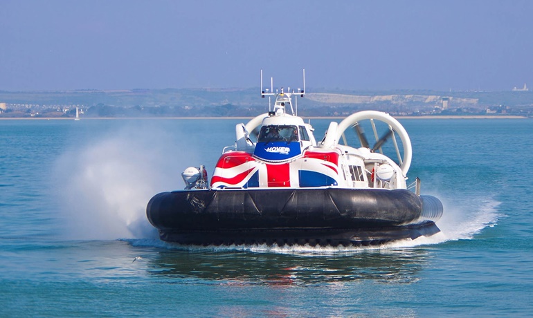 2016-built SOLENT FLYER is one of two 12000TD based hovercrafts currently used by Hovertravel in the UK to link Ryde on the Isle of Wight with Southsea in Portsmouth © Griffon Hoverwork 2016-built SOLENT FLYER is one of two 12000TD based hovercrafts currently used by Hovertravel in the UK to link Ryde on the Isle of Wight with Southsea in Portsmouth © Griffon Hoverwork