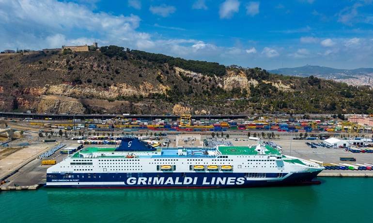 CRUISE BARCELONA in Barcelona just before the start of the 2023 Shippax Ferry Conference © George Giannakis