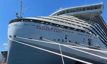 VALIANT LADY joins SCARLET LADY in the Virgin Voyages fleet. © Fincantieri