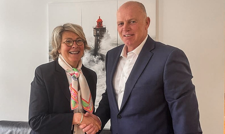 ESPO Secretary General Isabelle Ryckbost and Interferry CEO Mike Corrigan ESPO Secretary General Isabelle Ryckbost and Interferry CEO Mike Corrigan