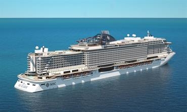 Rendering of the sister MSC SEASIDE © MSC Rendering of the sister MSC SEASIDE © MSC