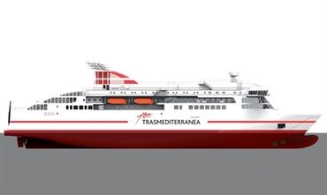 The hull of VILLA DE TEROR was initially built for Viking Line © Factorías Vulcano