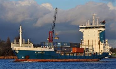 FREYA is a sister ship of ELISABETH, on charter by P&O Ferries from Holwerda since early May 2017. © P&O Ferries