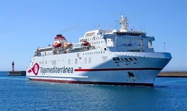 The service to Melilla is currently undertaken by JUAN J. SISTER. © Mike Barker