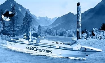 AQUA SPIRIT will emerge as NORTHERN SEA WOLF for BC Ferries service © BC Ferries AQUA SPIRIT will emerge as NORTHERN SEA WOLF for BC Ferries service © BC Ferries
