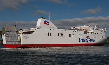 CONNEMARA, still displaying the old Brittany Ferries livery, will be withdrawn from service on 7 September. © Frank Lose CONNEMARA, still displaying the old Brittany Ferries livery, will be withdrawn from service on 7 September. © Frank Lose