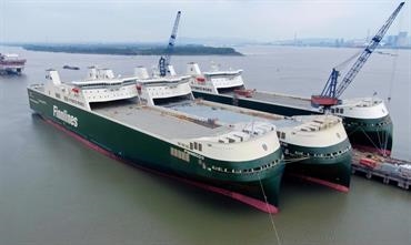 FINNECO I is part of Finnlines’ EUR 500 million Newbuilding Programme, which consists of three Eco class hybrid ro-ro vessels and two Superstar hybrid ro-pax vessels due to be delivered in 2023.© Finnlines Plc FINNECO I is part of Finnlines’ EUR 500 million Newbuilding Programme, which consists of three Eco class hybrid ro-ro vessels and two Superstar hybrid ro-pax vessels due to be delivered in 2023.© Finnlines Plc