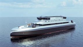 Rendering of the new hydrogen-powered ferries. © Torghatten Rendering of the new hydrogen-powered ferries. © Torghatten
