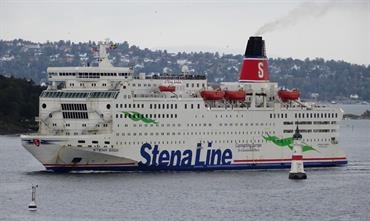 STENA SAGA - here seen still in service - has been laid up in Uddevalla for the past 14 months. © Philippe Holthof