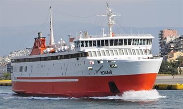 Zante Ferries' ADAMANTIOS KORAIS now operates the subsidized Alexandroupolis-Samothraki car ferry service  © Marc Ottini