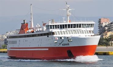 Zante Ferries' ADAMANTIOS KORAIS now operates the subsidized Alexandroupolis-Samothraki car ferry service © Marc Ottini Zante Ferries' ADAMANTIOS KORAIS now operates the subsidized Alexandroupolis-Samothraki car ferry service © Marc Ottini