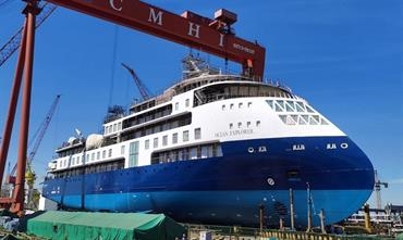 OCEAN EXPLORER is the fourth Infinity Class expedition cruise ship under construction in China for SunStone Ships. © Ulstein Group