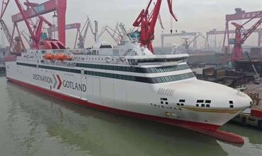 THJELVAR was delivered on the second last day of 2019. © Destination Gotland THJELVAR was delivered on the second last day of 2019. © Destination Gotland
