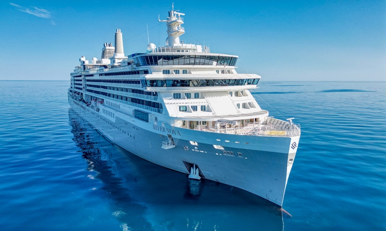 Silver Nova von Silversea – Presseaufnahme auf See
