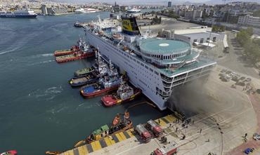 EL. VENIZELOS reached Piraeus under her own power © George Giannakis EL. VENIZELOS reached Piraeus under her own power © George Giannakis