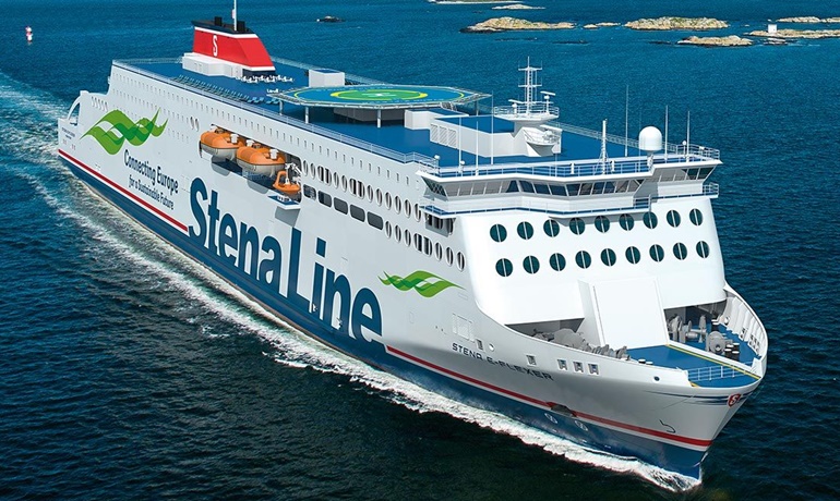 The third ship in the E-Flexer series will be delivered with a Brittany Ferries livery © Stena AB