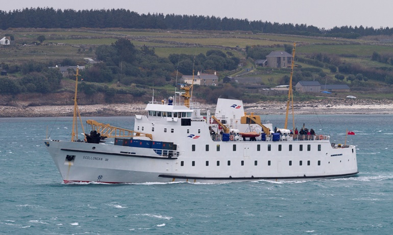Hundreds of people were stranded in the Scilly Isles after lifeline service ferry SCILLONIAN III was stopped by engine problems. © Søren Lund Hviid