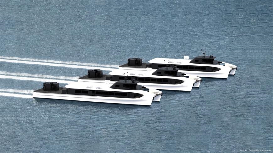 Illustration of the vessels © Brødrene Aa Illustration of the vessels © Brødrene Aa