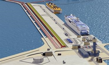 The new quay will accommodate ro-ro ships © Port of Gdansk
