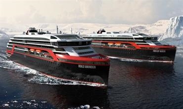 Both ROALD AMUNDSEN and FRIDTJOF JANSEN will be delayed © Hurtigruten Both ROALD AMUNDSEN and FRIDTJOF JANSEN will be delayed © Hurtigruten