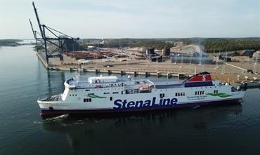 STENA FLAVIA and SCOTTISH VIKING now operate from the new ro-ro port of Norvik, just north of Nynäshamn. © Stockholms Hamnar