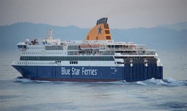 BLUE STAR PATMOS is the last ship specifically built for Attica in 2012 © Philippe Holthof