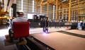 Andy Millar - CMAL's site supervisor at Cemre presses the button to cut the first steel for Little Minch ferries