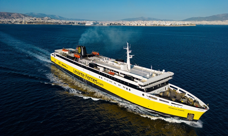 SMYRNA DI LEVANTE seen here departing from Piraeus © George Giannakis