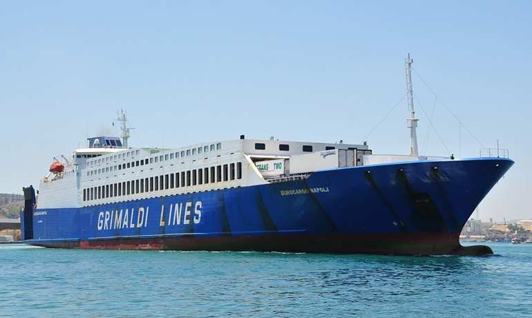 EUROCARGO NAPOLI has been introduced on the new triangular Civitavecchi-Olbia-Cagliari-Civitavecchia service © Marc Ottini