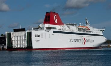 The planned Nynäshamn-Rostock route might be operated by Rederi AB Gotland's SF 1500 Class tonnage. © Frank Lose The planned Nynäshamn-Rostock route might be operated by Rederi AB Gotland's SF 1500 Class tonnage. © Frank Lose