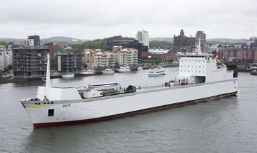 GUTE will be time chartered for the Gdynia-Karlskrona route © Stena Line GUTE will be time chartered for the Gdynia-Karlskrona route © Stena Line