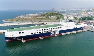 The Danish-flagged BELGIA SEAWAYS has become the Turkish-flagged TROY SEAWAYS © DFDS