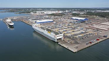The RoRo Terminal at Älvsborghamnen in Gothenburg. © Port of Gothenburg The RoRo Terminal at Älvsborghamnen in Gothenburg. © Port of Gothenburg